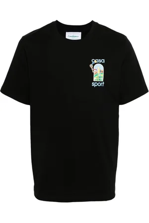 Casablanca Le Jeu T-Shirt aus Bio-Baumwolle