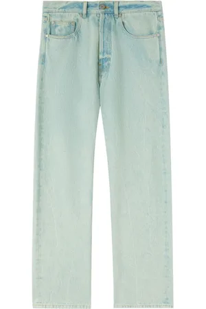 Palm Angels Überfärbte Wide-Leg-Jeans