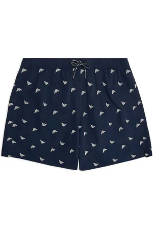 Emporio Armani Badeshorts mit Logo-Stickerei