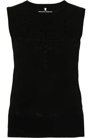 ERMANNO SCERVINO Strickoberteil mit Lochstickerei