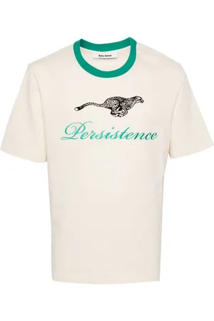 WALES BONNER T-Shirt aus Bio-Baumwolle mit Logo-Stickerei