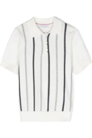 Brunello Cucinelli Gestreiftes Poloshirt
