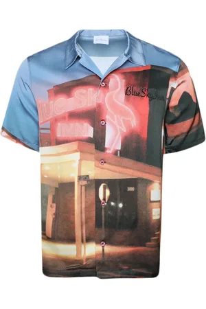 BLUE SKY INN Flamingo Inn Hemd mit grafischem Print