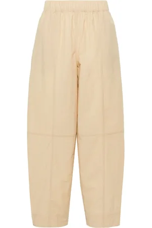 Ganni Tapered-Hose mit Kontrasteinsatz