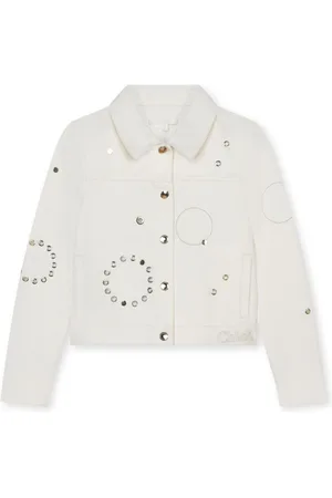 Chloé Jeansh-Hemdjacke mit Ösendetail