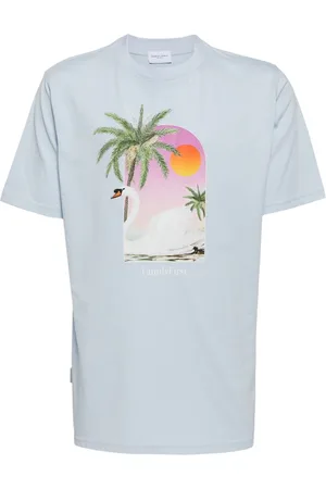 Family First T-Shirt mit Schwan-Print