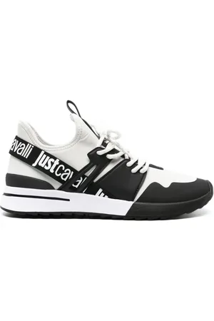 Roberto Cavalli Mesh-Sneakers mit Logo-Riemen