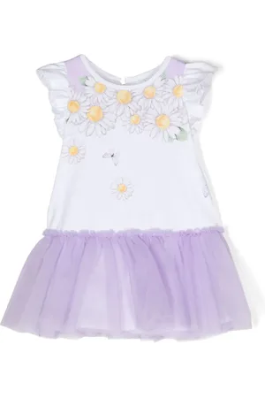 MONNALISA Tüllkleid mit Blumen-Print