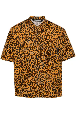 Palm Angels Hemd mit Leoparden-Print