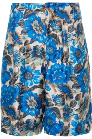 Moschino Shorts aus Seide mit Blumen-Print