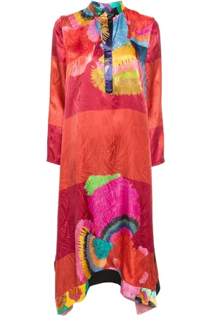 Rianna + Nina Paradeisos Kleid mit abstraktem Print