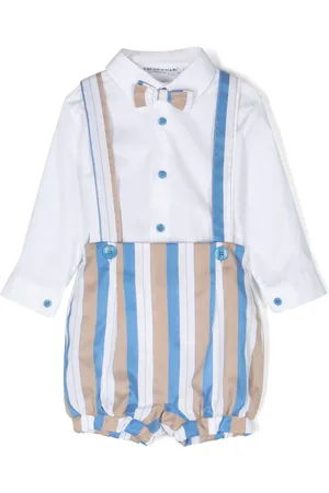 COLORICHIARI Gestreiftes Short-Set