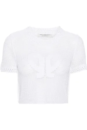 Serafini Cropped-Top mit Schleife