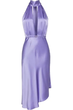 Elisabetta Franchi Asymmetrisches Satinkleid