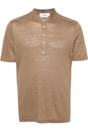LARDINI Fein gestricktes Slub-T-Shirt