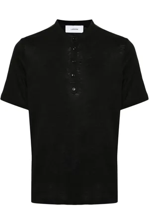 LARDINI Fein gestricktes Slub-T-Shirt