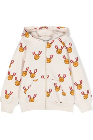 Mini Rodini Kapuzenjacke mit Medaillen-Print