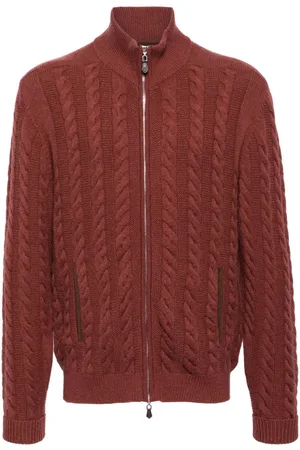 N.PEAL Richmond Cardigan mit Zopfmuster