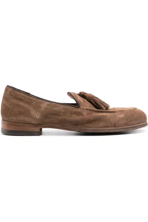 ALBERTO FASCIANI Loafer aus Wildleder mit Quasten