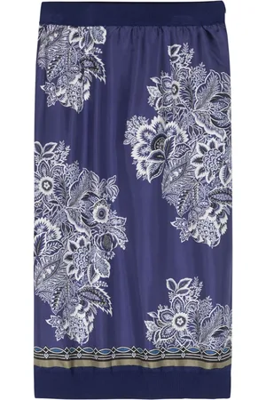 Etro Midirock mit Blumen-Print