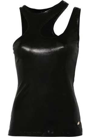Roberto Cavalli Oberteil mit Cut-Outs