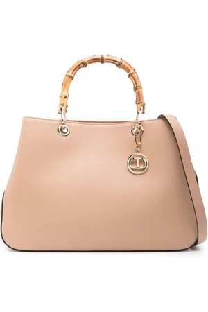 Twin-Set Shopper mit Logo-Anhänger
