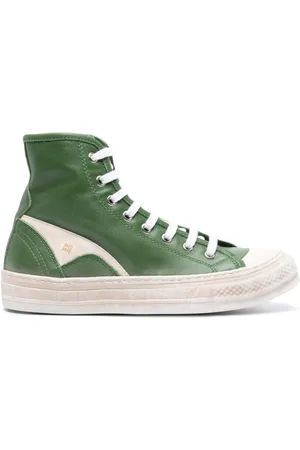 Moma High-Top-Sneakers mit Kontrasteinsätzen