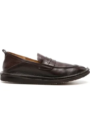 Moma Penny-Loafer aus strukturiertem Leder