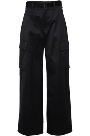 SACAI High-Waist-Cargohose mit weitem Bein