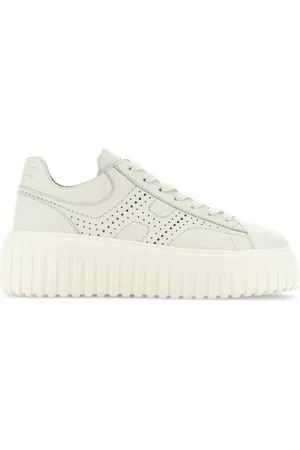 Hogan H-Stripes Sneakers mit perforiertem Logo