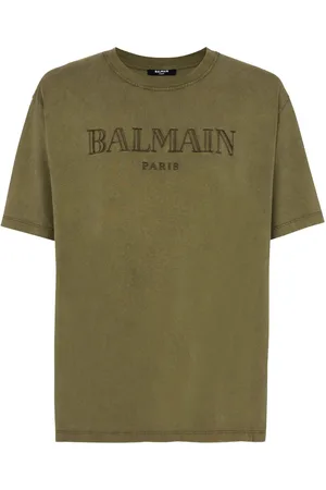 Balmain T-Shirt mit Logo-Stickerei