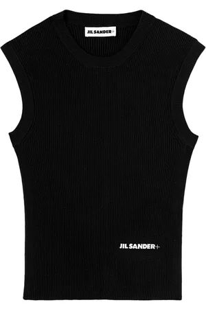 Jil Sander Trägershirt mit Logo-Print