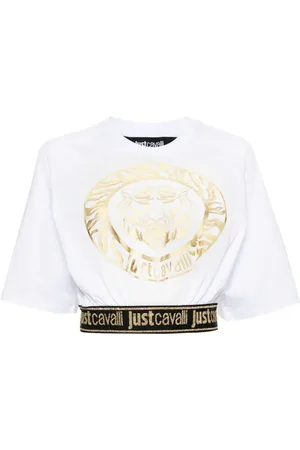 Roberto Cavalli T-Shirt mit Tiger-Print