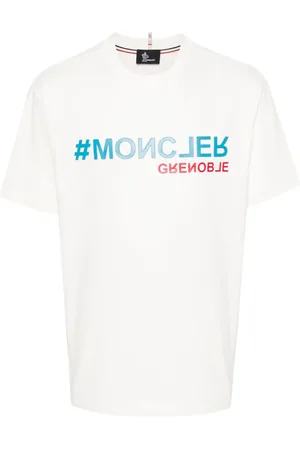 Moncler T-Shirt mit Logo-Applikation
