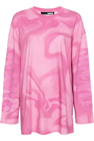 ROTATE T-Shirt mit Enzym-Print