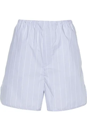 Filippa K Gestreifte Shorts aus Bio-Baumwolle