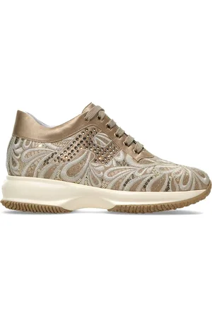 Hogan Interactive Sneakers mit Blumenstickerei