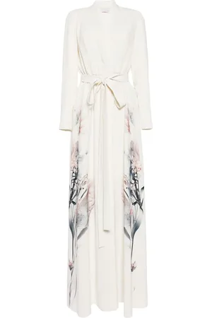 Saiid Kobeisy Kaftankleid mit Blumen-Print