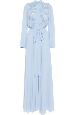 Saiid Kobeisy Kaftan mit Blumenstickerei