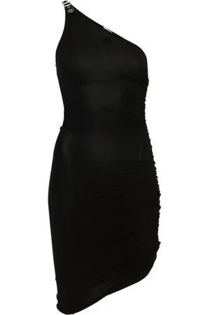Courrèges Asymmetrisches Kleid mit Raffung
