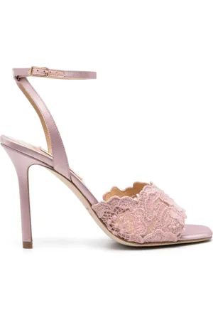 Arteana Sandalen mit Blumenspitzenriemen 105mm