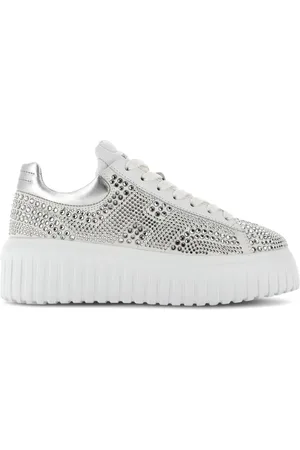 Hogan H-Stripe Sneakers mit Strass