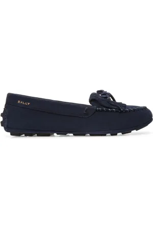 Bally Loafer aus Wildleder mit Quasten