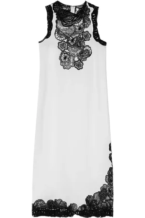 Jil Sander Kleid mit Blumenstickerei