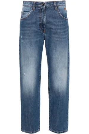 Msgm Halbhohe Cropped-Jeans