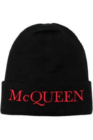 Alexander McQueen Kaschmirmütze mit Logo-Stickerei