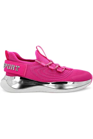 Philipp Plein Gestrickte Runnr Sneakers mit Logo-Schild