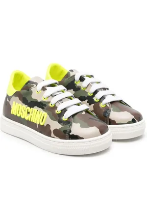Moschino Camouflage-Sneakers mit Logo-Stickerei