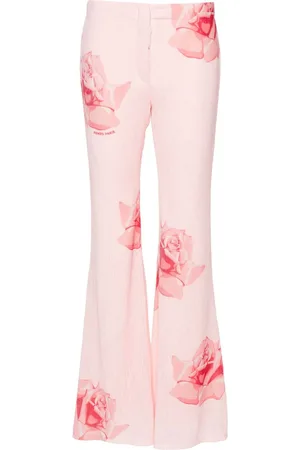 Kenzo Ausgestellte Hose mit Rosen-Print
