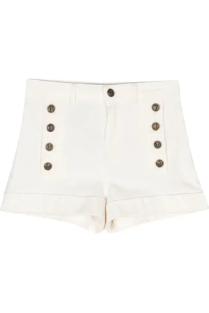 Twin-Set Jeans-Shorts mit Knopfdetail